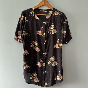 Loft crew neck blouse